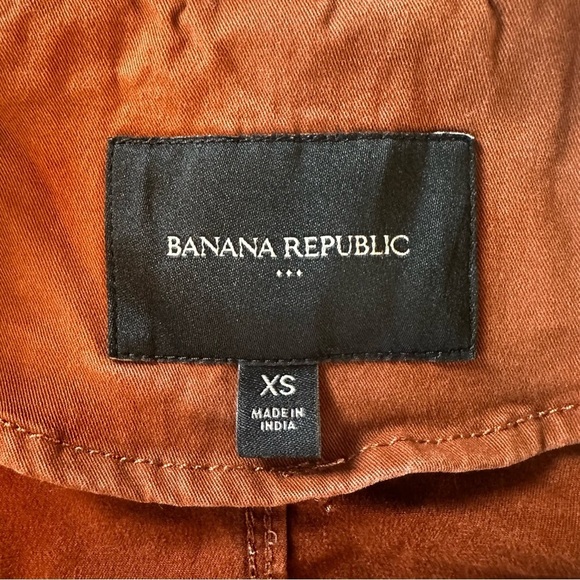 Banana Republic Lightweight Utility Jacket Rust Sz XS - Picture 10 of 10
